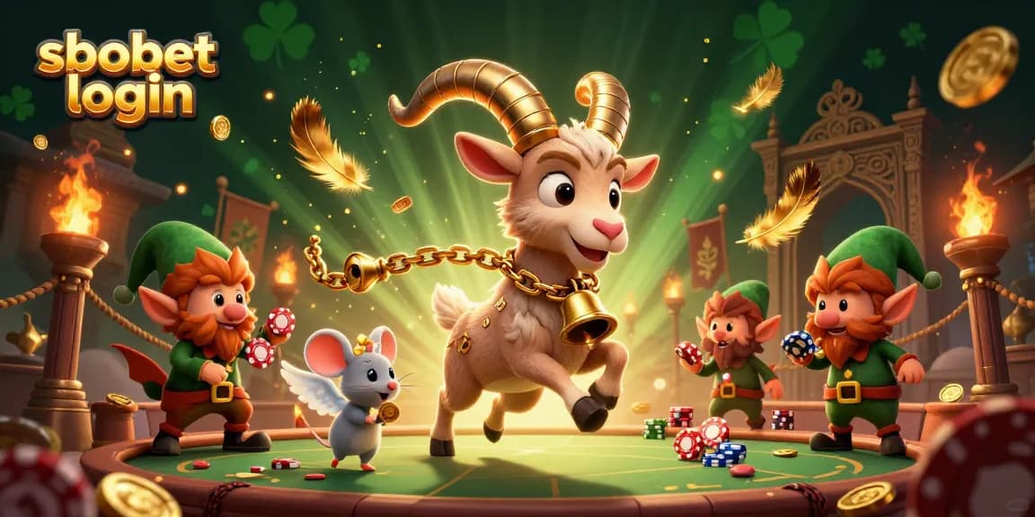 Experience sbobet login into a vibrant casino scene with engaging characters and thrilling elements.