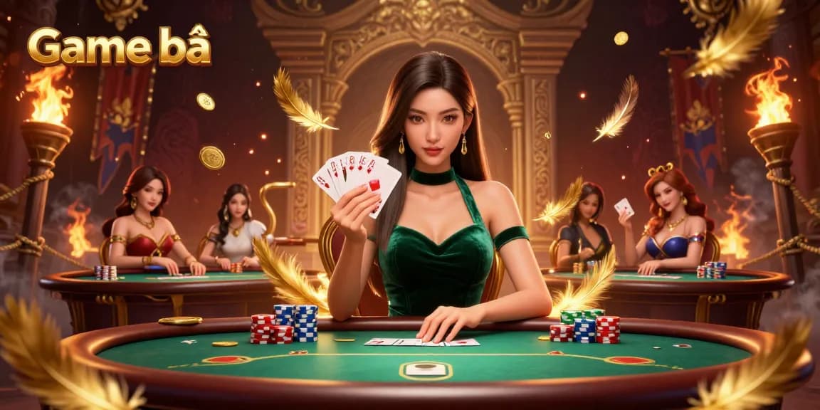 Engage in exhilarating Game bài action at a poker table with stunning visuals and dynamic elements.