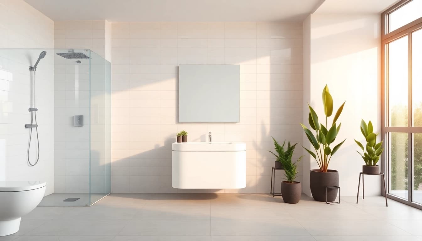 Erleben Sie die elegante sonni Duschkabine 90x90 in einem modernen Badezimmer-Design.