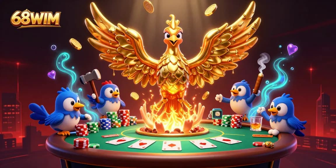 Experience thrilling gameplay at 68WIM with its vibrant casino scene featuring exotic characters and exciting game elements.