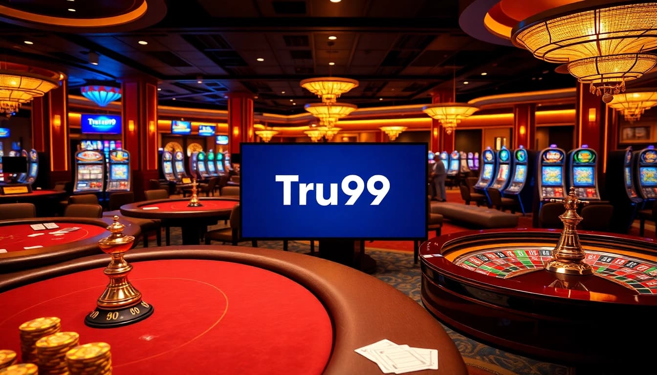 สัมผัสความตื่นเต้นในการชนะที่ Tru99 ด้วยเกมคาสิโนที่หลากหลายและการตั้งค่าเดิมพันที่สง่างาม
