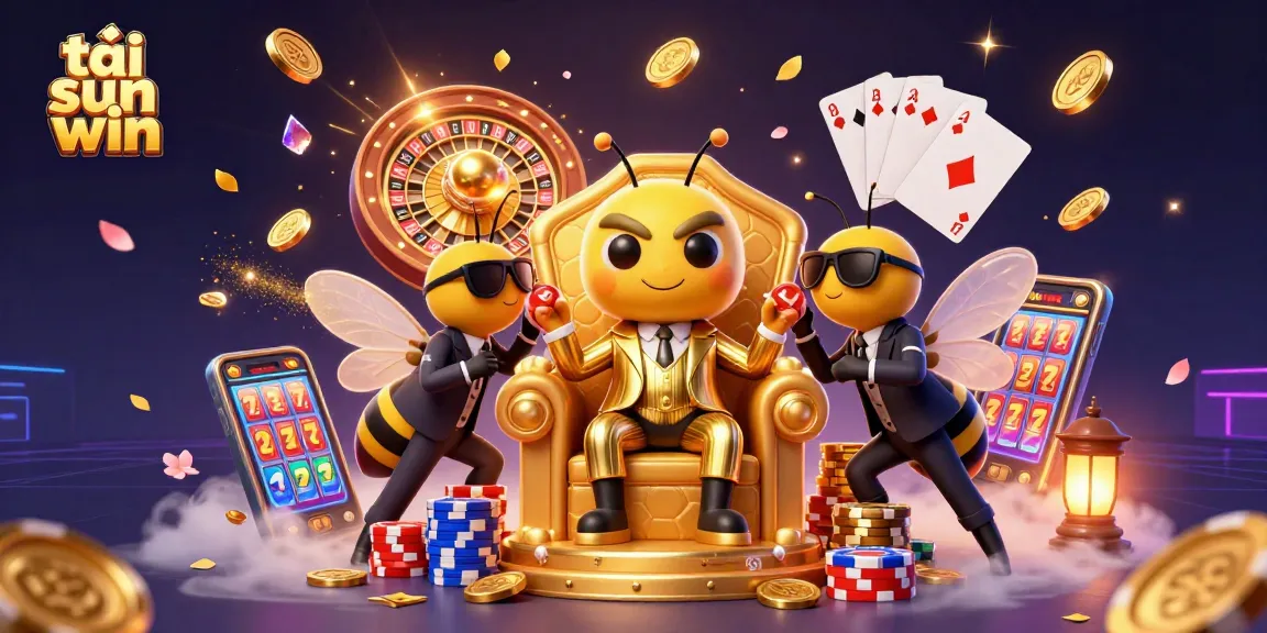 Join the excitement of tải sun win with our vibrant casino illustration showcasing a dynamic bumblebee mob boss.