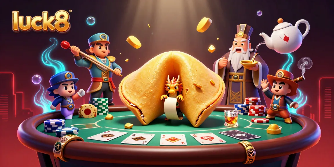 Engage with luck8's thrilling gaming experience in this vibrant casino scene featuring intricate details and action.