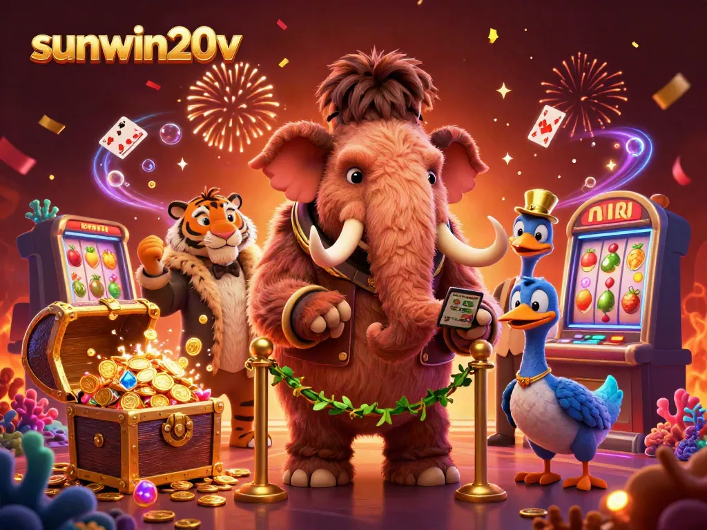 Engage with sunwin20v's animated casino thrills featuring vibrant characters and dynamic gaming elements.