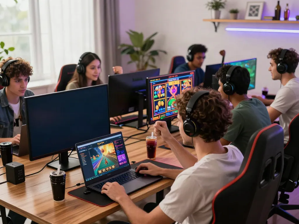 Players enjoying a winning moment while engaging with LU88's diverse gaming options.