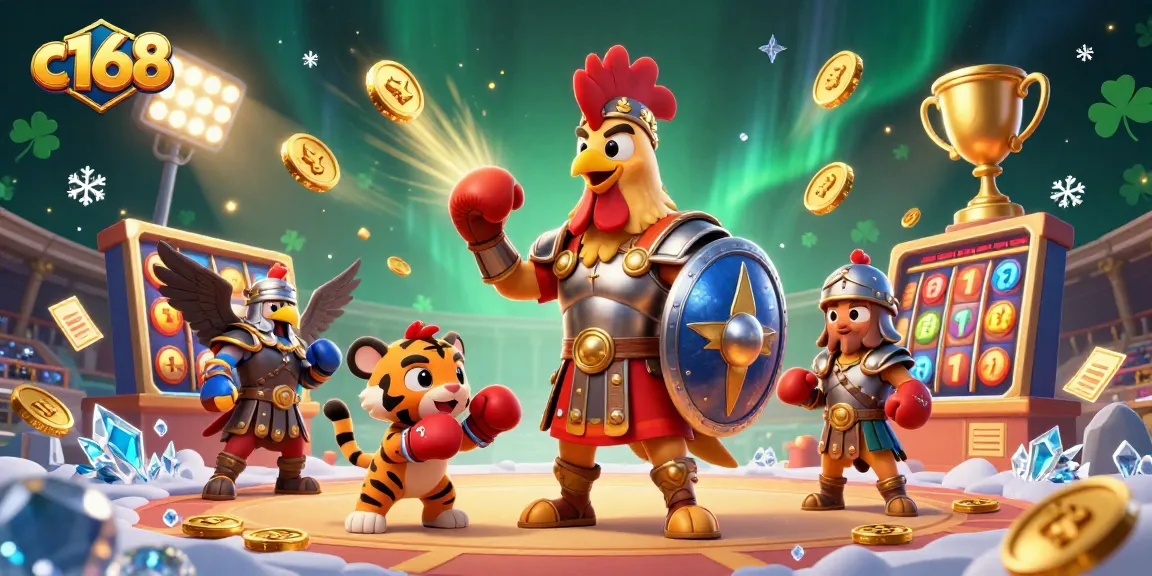 Experience the vibrant energy of c168 with unique characters in a dynamic casino setting.