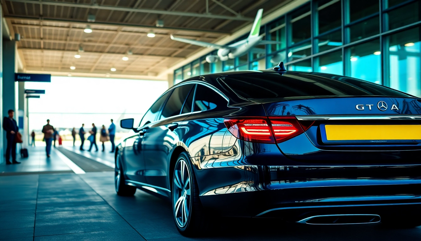 Efficient Airport Transfers with a luxury vehicle ready outside the airport terminal
