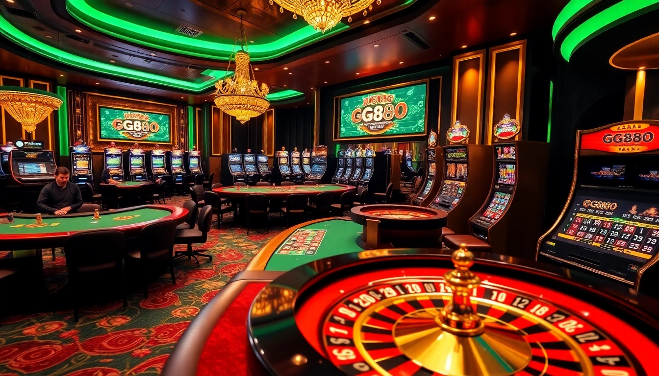 Experience the thrill of online gaming at gg88 com with a luxurious casino scene.
