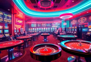 Dynamic online casino scene representing new88go.com, featuring players and dealers in an engaging setup.