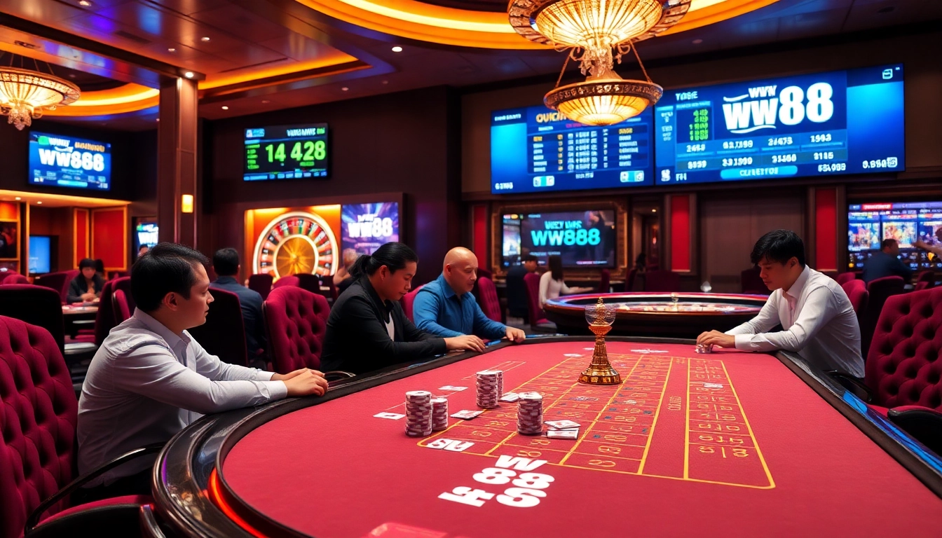 Experience the excitement of WW88 with vibrant casino tables and thrilling gameplay.