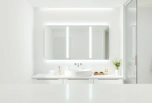 Illuminate your space with an elegant led mirror bathroom that enhances modern interiors.