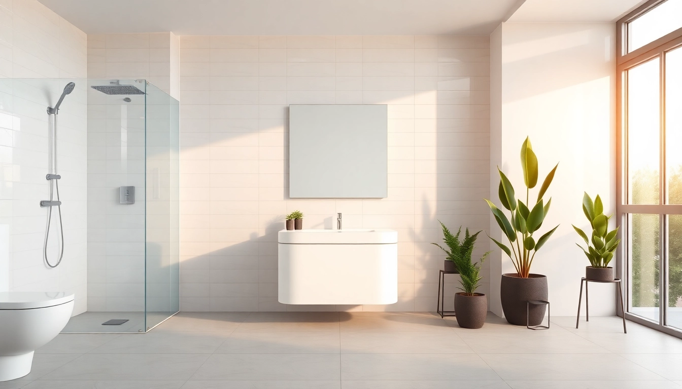 Erleben Sie die elegante sonni Duschkabine 90x90 in einem modernen Badezimmer-Design.