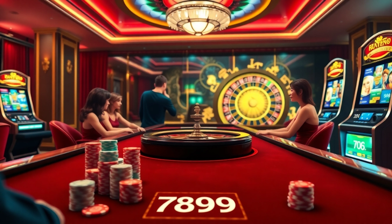 Engage in thrilling gameplay at 789P's vibrant casino, featuring poker, roulette, and slot machines.