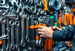 High-quality ks tools displayed in a professional workshop setting.