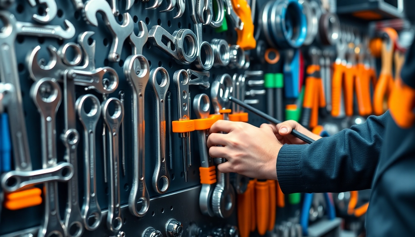 High-quality ks tools displayed in a professional workshop setting.