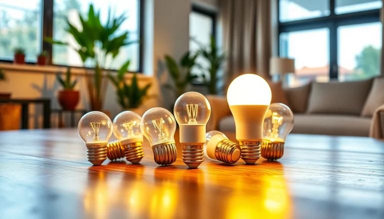 Illuminate your space with vibrant LED A19 bulbs, enhancing the room's atmosphere.