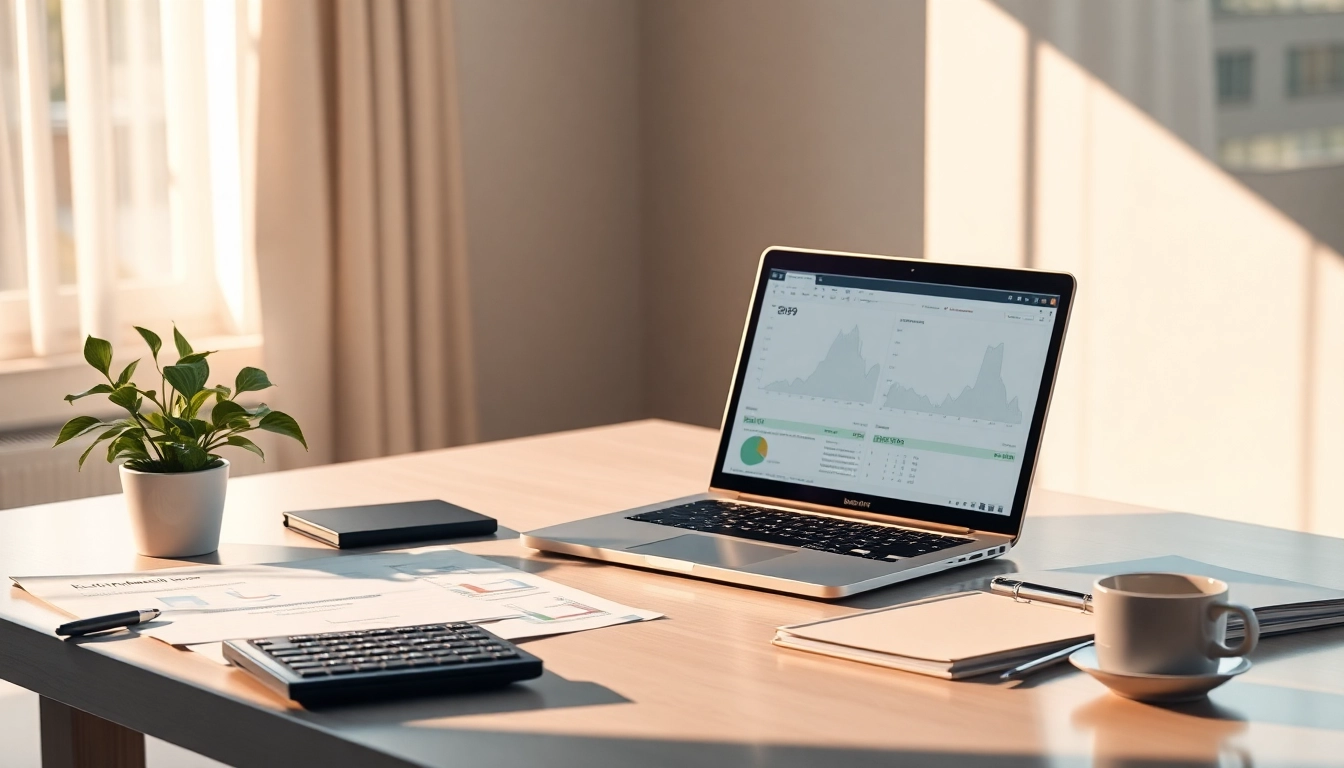 Professional financial workspace illustrating RR 99 concepts with charts and documents.