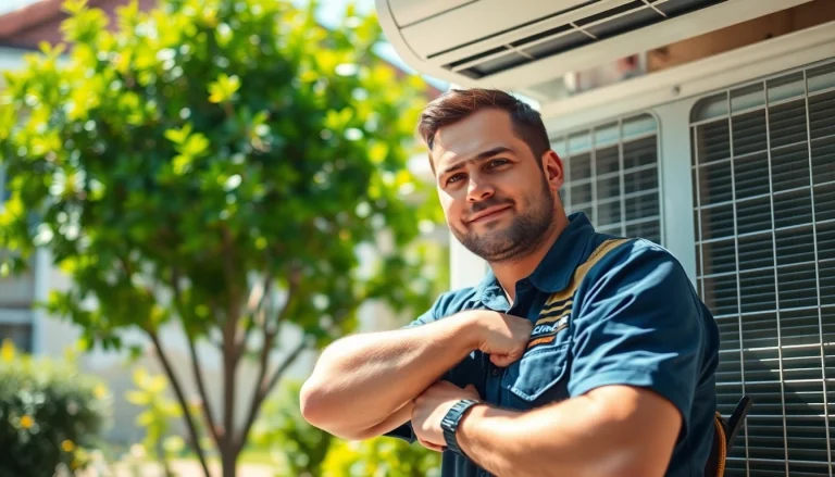 Reliable AC Repair Tampa service by a skilled technician working on an air conditioning unit.