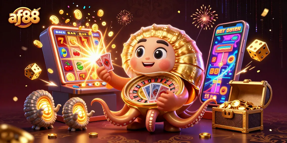 Experience thrilling gaming action at af88 with vibrant casino elements and dynamic characters.