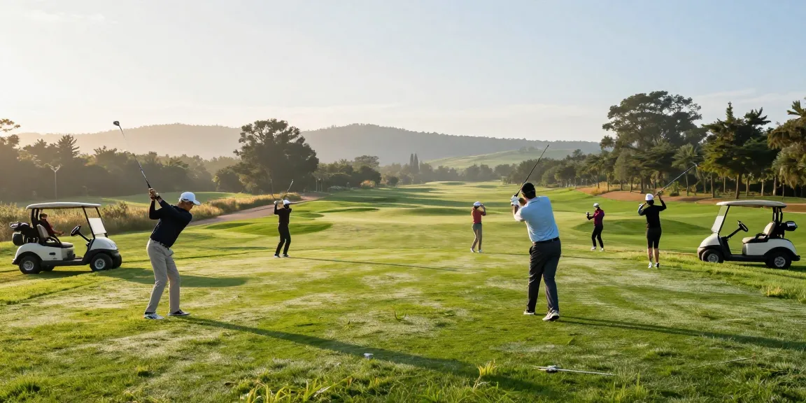 Enjoy the stunning golf course scenery here at https://cullengolfclub.co.uk/ as players enjoy a vibrant sunrise.