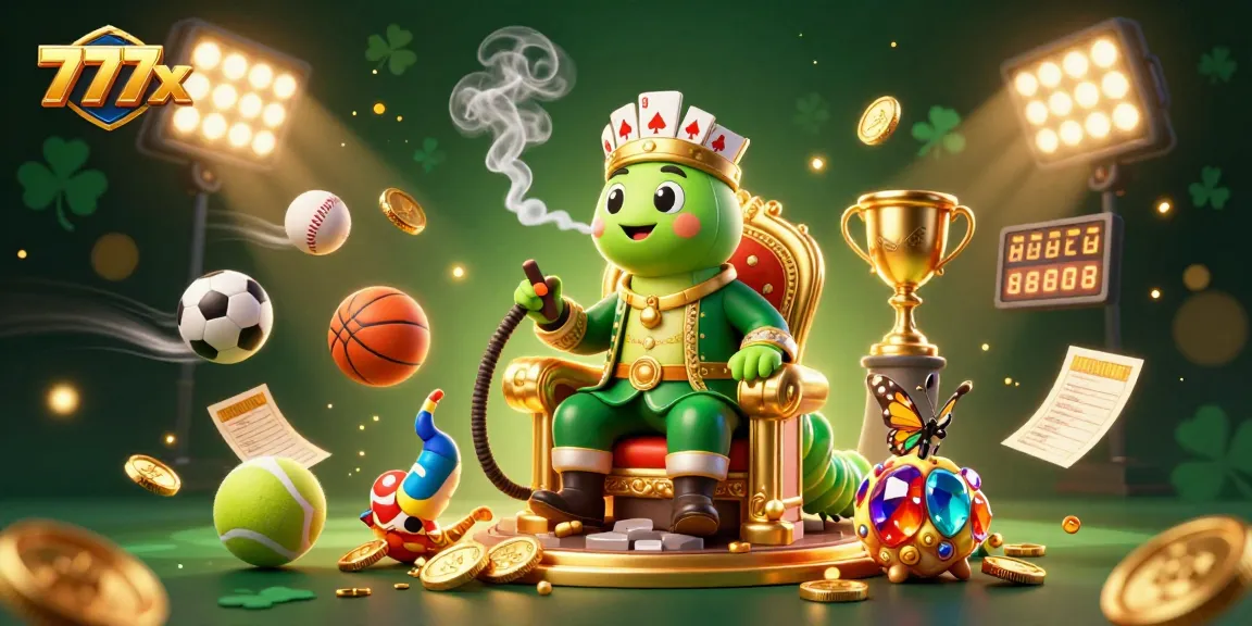 Experience thrilling gaming at 777x with vibrant 3D casino scenes and dynamic sports elements.